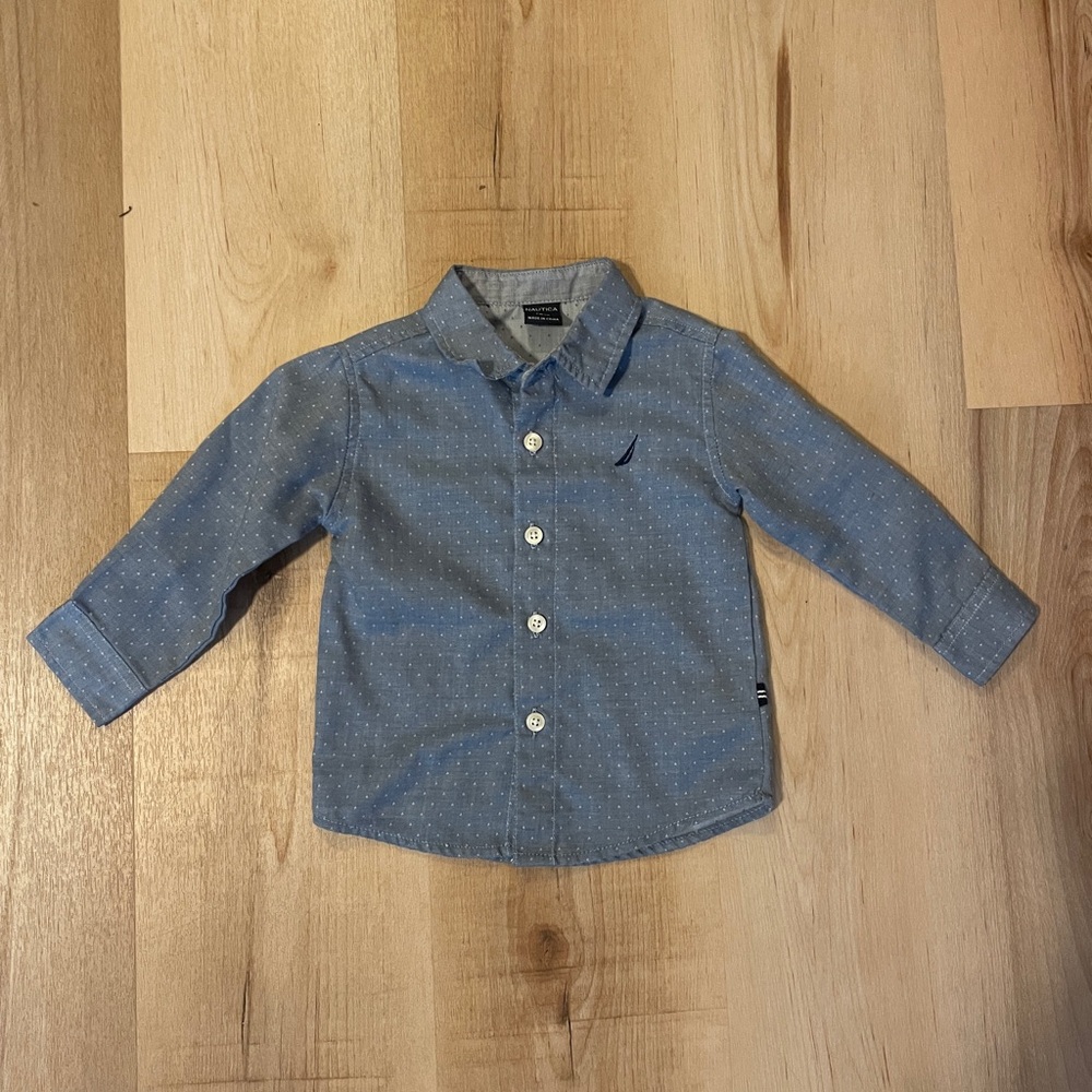 Nautica baby button-up collar shirt